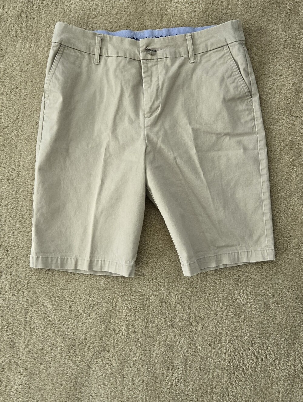 Womens Beige Casual Chino Pants - Classic Fit